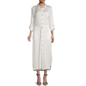 DKNY Belted Maxi Shirtdress Size XS